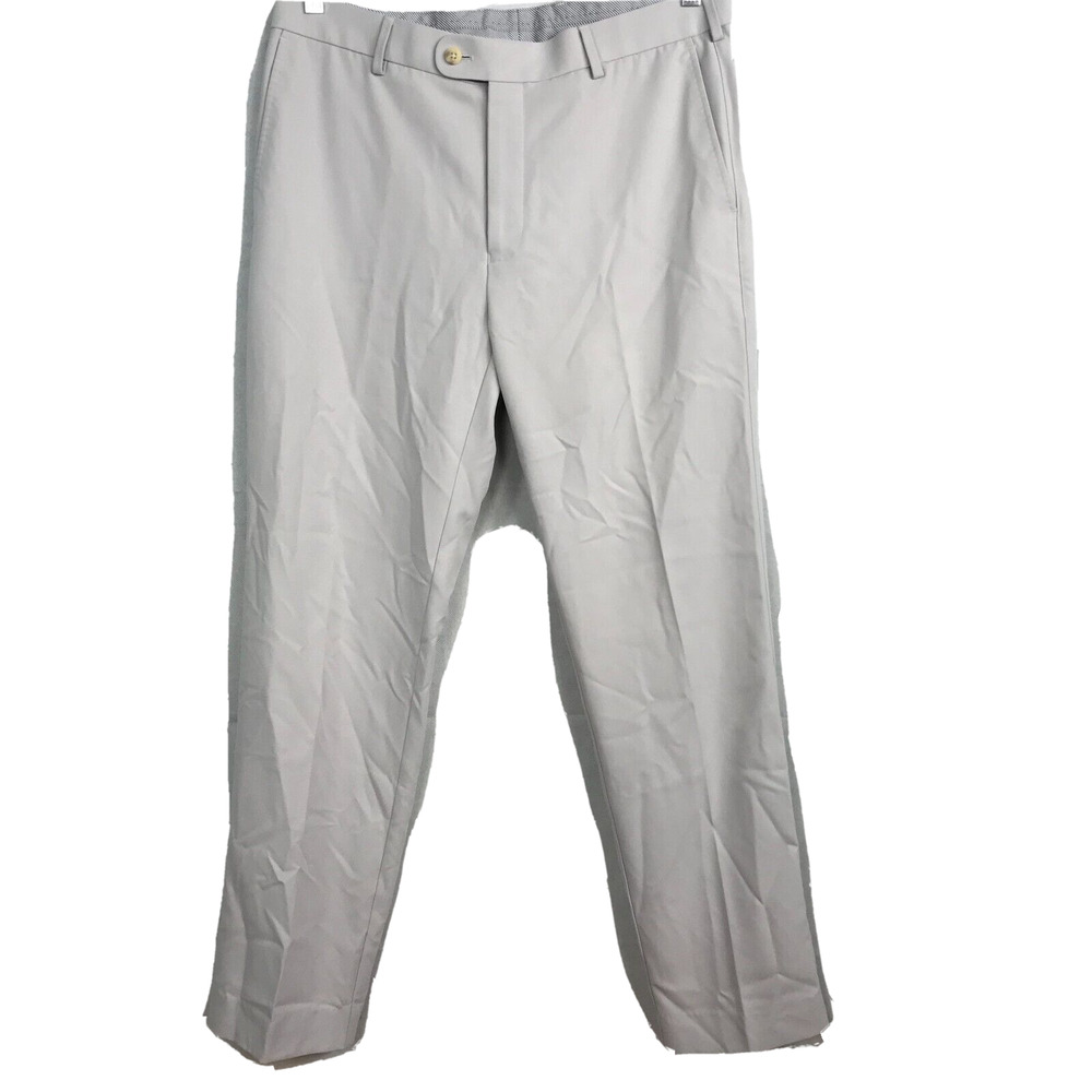 Peter Millar Crown Sport Pants Mens Sz 34x34‎ Gray Durham Stretch Golf Trouser